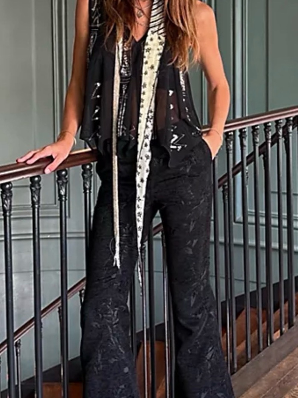 Free People Zoe Tux Pants. NWT. Black